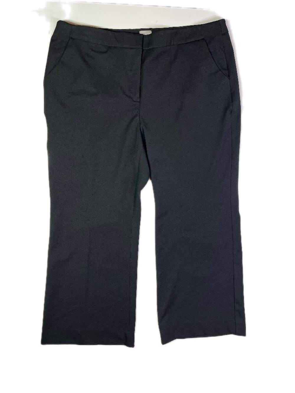 Chico's Size 3P (16P) Black Dress Pants Bootcut Tummy Control